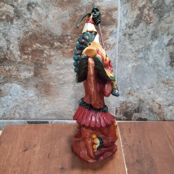 Aztec Eagle Warrior Bow and Arrow Mexican Stone Sculpture - Picture 3 of 12